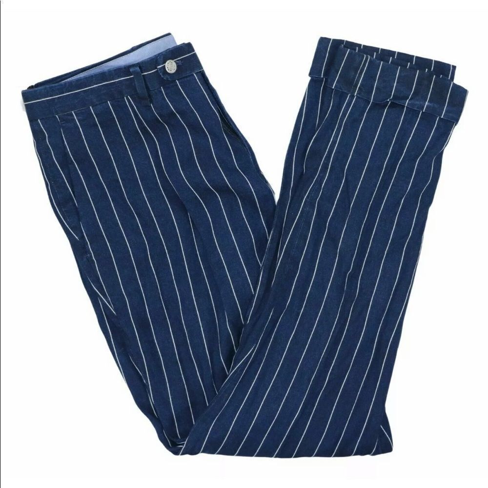 Tallia Men’s Cropped Pinstripe Dress Pants